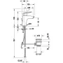 Duravit No.1 DuraStyle Basic S mosdócsaptelep MinusFlow technológiával és leeresztővel, króm N11012001010