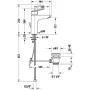 Duravit No.1 DuraStyle Basic M mosdócsaptelep MinusFlow technológiával és leeresztővel, króm N11022001010
