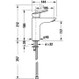 Duravit No.1 DuraStyle Basic M mosdócsaptelep MinusFlow és AirPlus technológiával, króm N11022002010