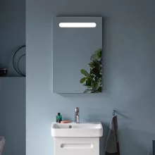   Duravit No.1 DuraStyle Basic tükör LED világítással 45x70 cm, matt fehér N17950000000000