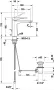 Duravit Tulum M mosdócsaptelep leeresztővel, króm TU1020001010
