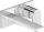 Duravit Tulum Rejtett fali mosdócsaptelep, króm TU1070004010