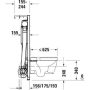 Duravit DuraSystem® Szerelőelem WC-hez, száraz beszereléshez, szagelszívási lehetőséggel WD1012000000
