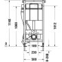 Duravit DuraSystem® Szerelőelem WC-hez, száraz beszereléshez, szagelszívási lehetőséggel WD1012000000