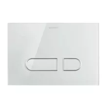   Duravit DuraSystem A1 nyomólap Dual Flush, fehér üveg WD5002012000
