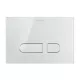 Duravit DuraSystem A1 nyomólap Dual Flush, fehér üveg WD5002012000