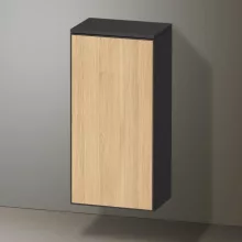   Duravit Zencha középmagas szekrény 81,9x40 cm, balos, natúr tölgy/matt grafit ZE1350L30800000