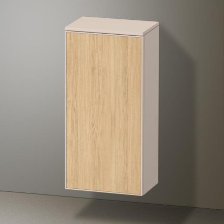 Duravit Zencha középmagas szekrény 81,9x40 cm, balos, natúr tölgy/matt taupe ZE1350L30830000