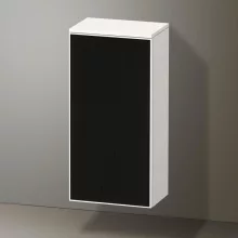   Duravit Zencha középmagas szekrény 81,9x40 cm, balos, texturált fekete/matt fehér ZE1350L63840000