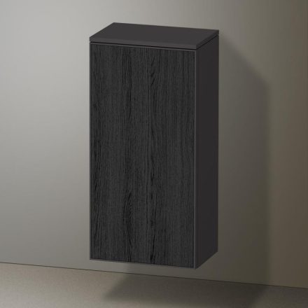 Duravit Zencha középmagas szekrény 81,9x40 cm, jobbos, fekete tölgy/matt grafit ZE1350R16800000