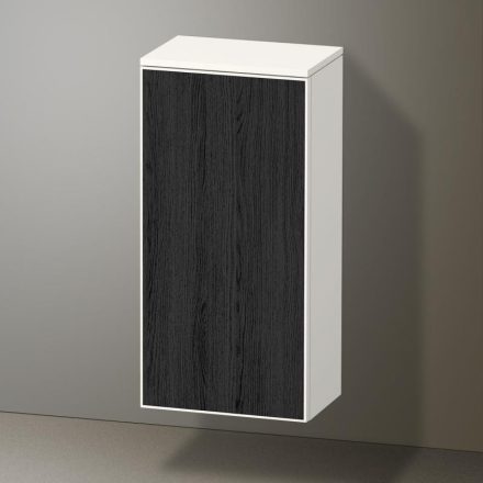 Duravit Zencha középmagas szekrény 81,9x40 cm, jobbos, fekete tölgy/matt fehér ZE1350R16840000