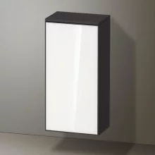   Duravit Zencha középmagas szekrény 81,9x40 cm, jobbos, fehér üveg/matt grafit ZE1350R64800000