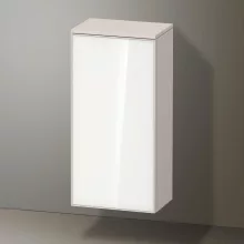   Duravit Zencha középmagas szekrény 81,9x40 cm, jobbos, fehér üveg/matt taupe ZE1350R64830000