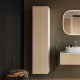 Duravit Zencha magas szekrény 176x40 cm, balos, natur tölgy/matt fehér ZE1352L30840000