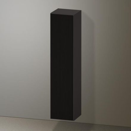 Duravit Zencha magas szekrény 176x40 cm, balos, struktúrált fekete/matt grafit ZE1352L63800000