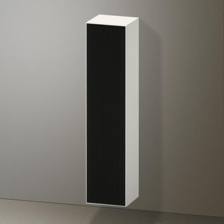 Duravit Zencha magas szekrény 176x40 cm, balos, struktúrált fekete/matt fehér ZE1352L63840000
