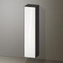 Duravit Zencha magas szekrény 176x40 cm, balos, fehér üveg/matt grafit ZE1352L64800000