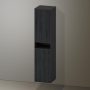 Duravit Zencha magas szekrény 176x40 cm, balos, fekete tölgy/matt grafit ZE1353L16800000