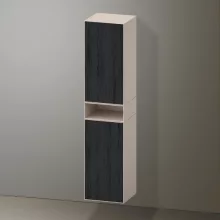   Duravit Zencha magas szekrény 176x40 cm, balos, fekete tölgy/matt taupe ZE1353L16830000