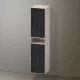 Duravit Zencha magas szekrény 176x40 cm, balos, fekete tölgy/matt taupe ZE1353L16830000