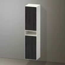   Duravit Zencha magas szekrény 176x40 cm, balos, fekete tölgy/matt fehér ZE1353L16840000