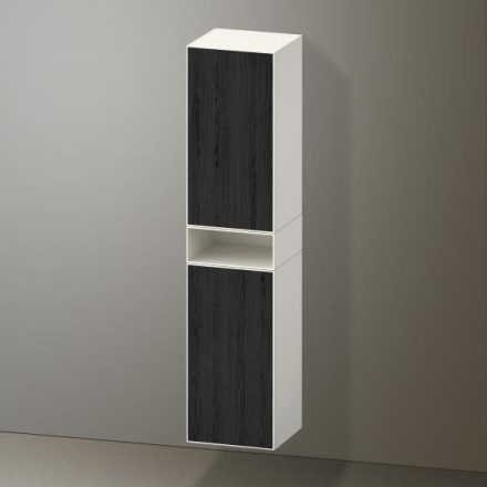 Duravit Zencha magas szekrény 176x40 cm, balos, fekete tölgy/matt fehér ZE1353L16840000