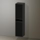 Duravit Zencha magas szekrény 176x40 cm, balos, struktúrált fekete/matt grafit ZE1353L63800000