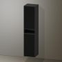 Duravit Zencha magas szekrény 176x40 cm, balos, struktúrált fekete/matt grafit ZE1353L63800000