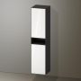 Duravit Zencha magas szekrény 176x40 cm, balos, fehér üveg/matt grafit ZE1353L64800000