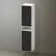 Duravit Zencha magas szekrény 176x40 cm, jobbos, fekete tölgy/matt fehér ZE1353R16840000