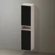 Duravit Zencha magas szekrény 176x40 cm, jobbos, struktúrált fekete/matt taupe ZE1353R63830000
