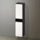Duravit Zencha magas szekrény 176x40 cm, jobbos, fehér üveg/matt grafit ZE1353R64800000