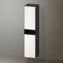 Duravit Zencha magas szekrény 176x40 cm, jobbos, fehér üveg/matt grafit ZE1353R64800000
