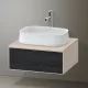 Duravit Zencha alsószekrény 65x55 cm 1 fiókkal, fiókrendező nélkül, fekete tölgy/matt taupe ZE4810016830000