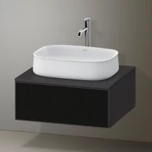   Duravit Zencha alsószekrény 65x55 cm 1 fiókkal, strukturált fekete/matt grafit ZE4810063800000