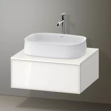   Duravit Zencha alsószekrény 65x55, fiókrendező nélkül, fehér üveg/matt fehér ZE4810064840000