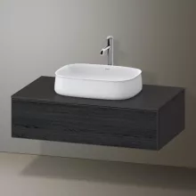  Duravit Zencha alsószekrény 100, fiókrendező nélkül, fekete tölgy/matt grafit ZE4811016800000
