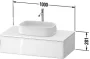Duravit Zencha fiókos alsószekrény 100, fiókrendező nélkül, texturált fekete/matt grafit ZE4811063800000