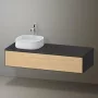 Duravit Zencha balos alsószekrény 130, fiókrendező nélkül, natúr tölgy/matt grafit ZE4812L30800000