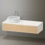 Duravit Zencha balos alsószekrény 130, fiókrendező nélkül, natúr tölgy/matt fehér ZE4812L30840000