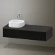 Duravit Zencha balos alsószekrény 130, fiókrendező nélkül, strukturált fekete/matt grafit ZE4812L63800000