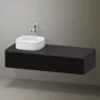 Duravit Zencha balos alsószekrény 130, fiókrendező nélkül, strukturált fekete/matt grafit ZE4812L63800000