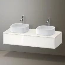   Duravit Zencha fiókos alsószekrény 130, fiókrendező nélkül, fehér üveg/matt fehér ZE4813B64840000