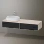 Duravit Zencha balos alsószekrény 160, fiókrendező nélkül, fekete tölgy/matt taupe ZE4814L16830000