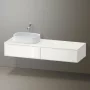 Duravit Zencha balos alsószekrény 160, fiókrendező nélkül, fehér üveg/matt fehér ZE4814L64840000