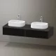 Duravit Zencha fiókos alsószekrény 160, fiókrendező nélkül, strukturált fekete/matt grafit ZE4815B63800000