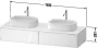 Duravit Zencha fiókos alsószekrény 160, fiókrendező nélkül, strukturált fekete/matt fehér ZE4815B63840000