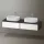 Duravit Zencha fiókos alsószekrény 160, fiókrendező nélkül, fehér üveg/matt grafit ZE4815B64800000