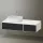 Duravit Zencha balos alsószekrény 130, fiókrendező nélkül, fekete tölgy/matt fehér ZE4816016840000