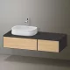 Duravit Zencha balos alsószekrény 130, fiókrendező nélkül, natúr tölgy/matt grafit ZE4816030800000